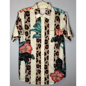 mavrans Leo Pantera Weekend Shirt Small Animal Print Black Panther